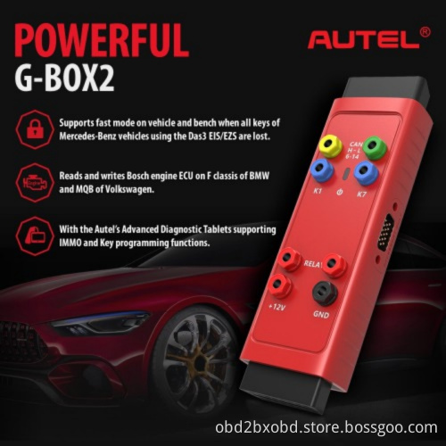 100% Original Autel G-BOX2 Tool for Mercedes Benz All Key Lost Work with Autel MaxiIM IM608/IM508